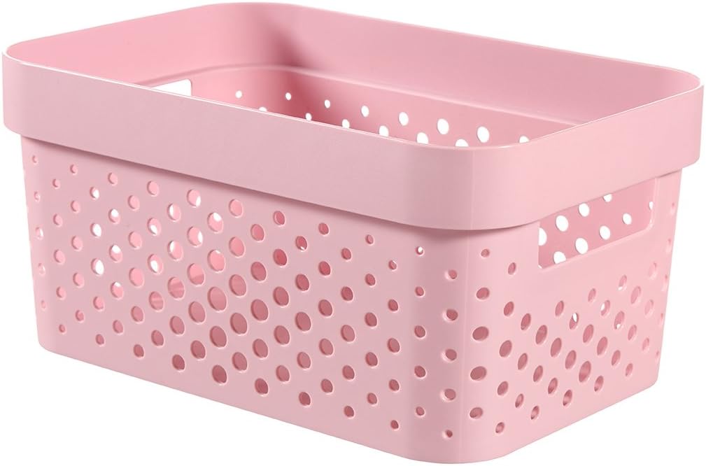 Curver 229627 Dots Infinity Pink Plastic Container 26 x 18 x 13 cm, 4.5