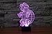 3D Illusion LED Night Light,7 Colors Gradual Changing Touch Switch USB Table Lamp for Holiday Gifts or Home Decorations (Turtle)