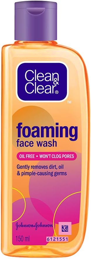 clean & clear foaming face wash 50ml