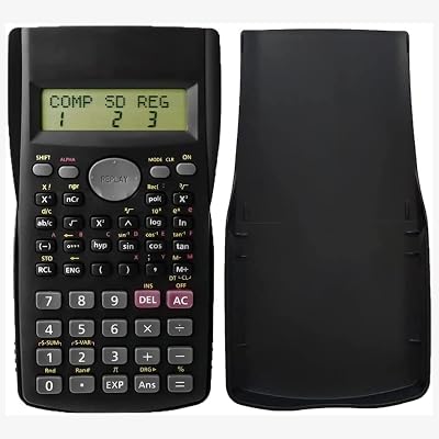 hoinya Scientific Calculator 240 Functions 2-Line Display Black