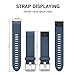 NotoCity Compatible Fenix 5S/6S/7S/8 43mm Watch Band - Quickfit Soft Silicone Replacement Strap (Silver Buckle-Slate)