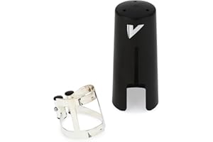 Vandoren LC51SP M/O Ligature and Plastic Cap for Bb Clarinet; Silver Plated