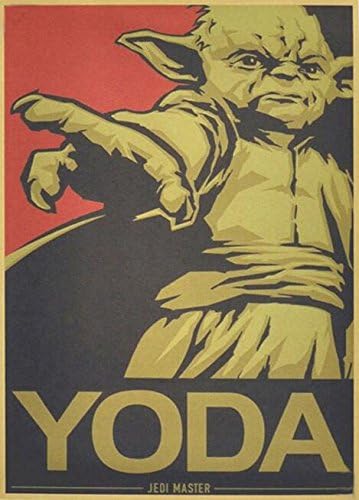 Twenty-three 24X36 Inch canvas poster [ Mike86 ] Vintage Yoda Movie Poster Retro Painting Art Wall Home Bar Party Decoration Bm-63