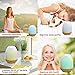 LARGE Aromatherapy Essential Oil Diffuser and Aroma Oil Set - Ultrasonic Cool Mist Humidifier with LED Light for Home Bedroom Spa or Bathroom, Bamboo Design Best Gift, 380 ML, GENIANI