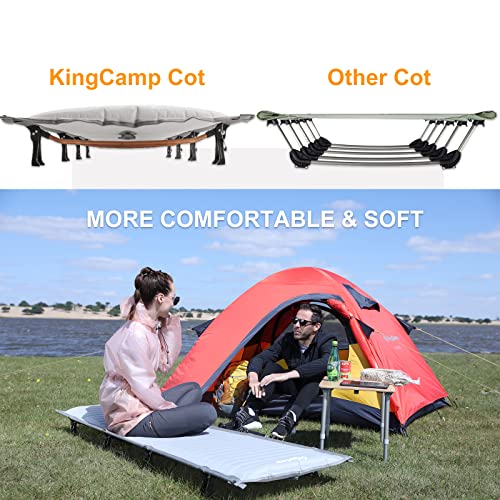 KingCamp Cots Ultralight Sleeping Cots Oversized Folding Camping Cots