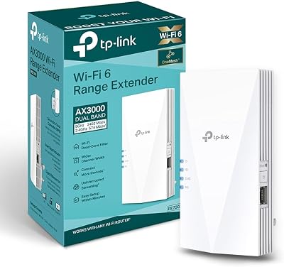 TP-Link RE700X WiFi 6 AX3000Mbps Extender Booster Gigabit Ethernet EasyMesh AP