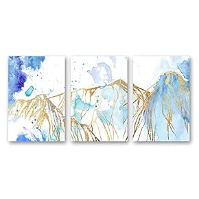 wall26 3 Panel Canvas Wall Art Abstract Painting...