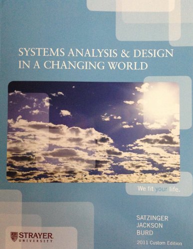 Systems Analysis & Design in a Changing World 1111951640 Book Cover