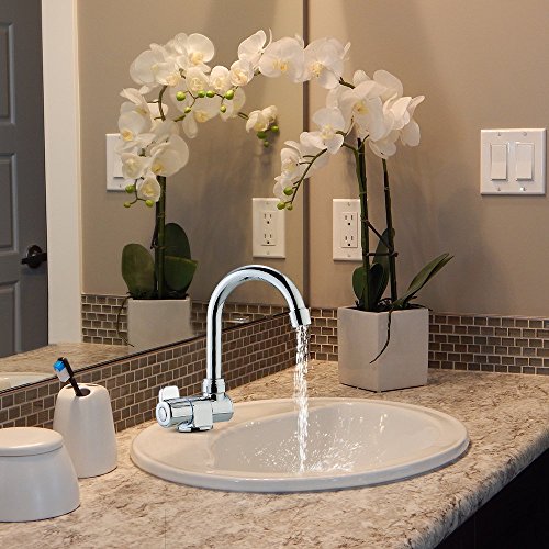 Decdeal Deck/Wall Mounted Rotating RV Faucet Kitchen Faucet for Camper Recreational Vehicle Motorhome Travel Trailer
