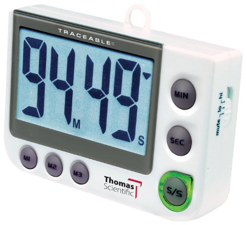 Thomas 5013 Traceable Flash LED Alert Big-Digit Alarm Timer, 0.01 Percent Accuracy, 2-1/4