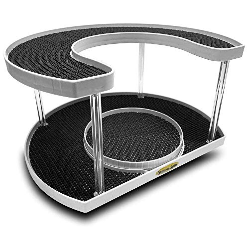 Buy StowNSpin 2 Tier Lazy Susan Turntable Spice Rack Organizer