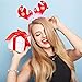 Aneco 6 Pack Christmas Toys Headbands Santa Headbands Reindeer Antlers Headband for Cosplay or Christmas Party Supplies