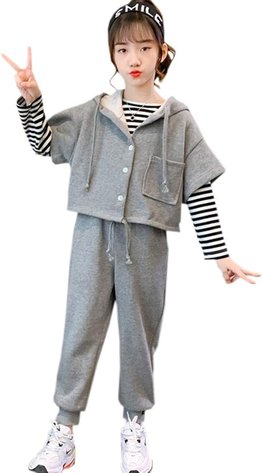 Amazon 子供服 ジャージ 上下セット 女の子 セットアップ パーカー Tシャツ トップス ロングパンツ 3点セット 運動着 スポーツウェア ガールズ おしゃれ キッズ服 スウェット ジュニア 春秋 ジャージ 通販 Amazon 子供服 ジャージ 上下セット 女の子 セットアップ パーカー Tシャツ トップス ロングパンツ 3点セット 運動着 スポーツウェア ガールズ おしゃれ キッズ服 スウェット ジュニア 春秋 ジャージ 通販