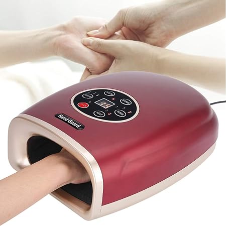 Amazon Co Jp ハンドマッサージャー ヒーター機能搭載 手 ハンド マッサージ機 振動 ハンドケア ハンドリフレ ハンディマッサージャー 男女兼用 レッド ビューティー