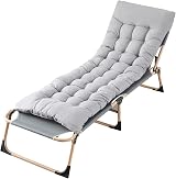 TRIOBLADE Heavy Duty Folding Sun Lounger 22mm Steel Frame 330lbs Grey view 6
