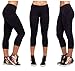 Women Sports Yoga Stretch Short Leggings Under Knee Tights Skinny Spandex Pants