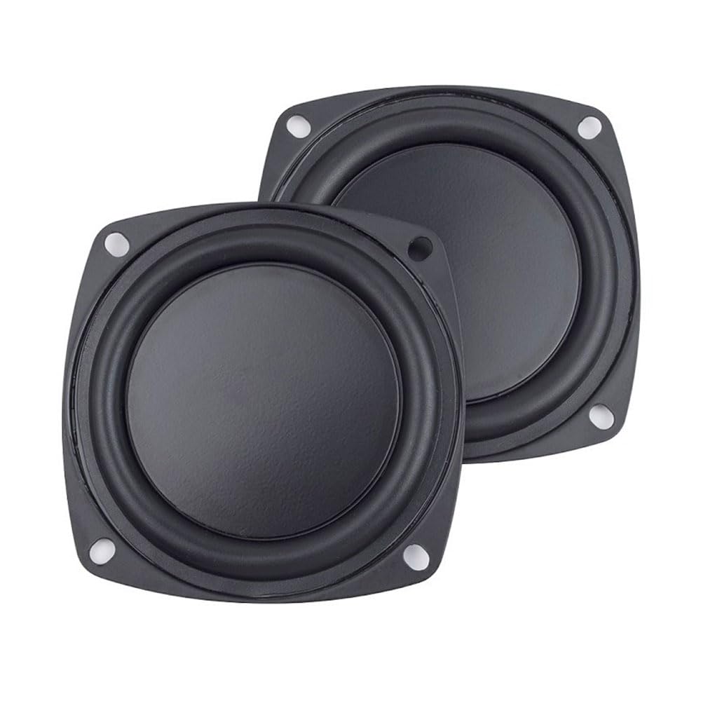 Photo 1 of CCeCCe 2 Pack 4 Inch Woofer Vibrating Membrane Iron Rubber Vibration Diaphragm Plate Replacement Passive Radiator Film for Bass Speaker Subwoofer Loudspeaker Audio DIY Repair