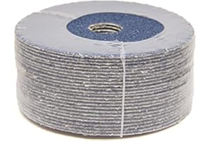Benchmark Abrasives 5 Inch Sanding Discs Resin Fiber Zirconia Grinding Disc for Grinding, Stripping on Wood, Fiberglass, Stee