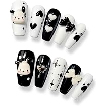 Amazon.com: Uñas a presión de anime Kuromi Kuromi, uñas a presión ...