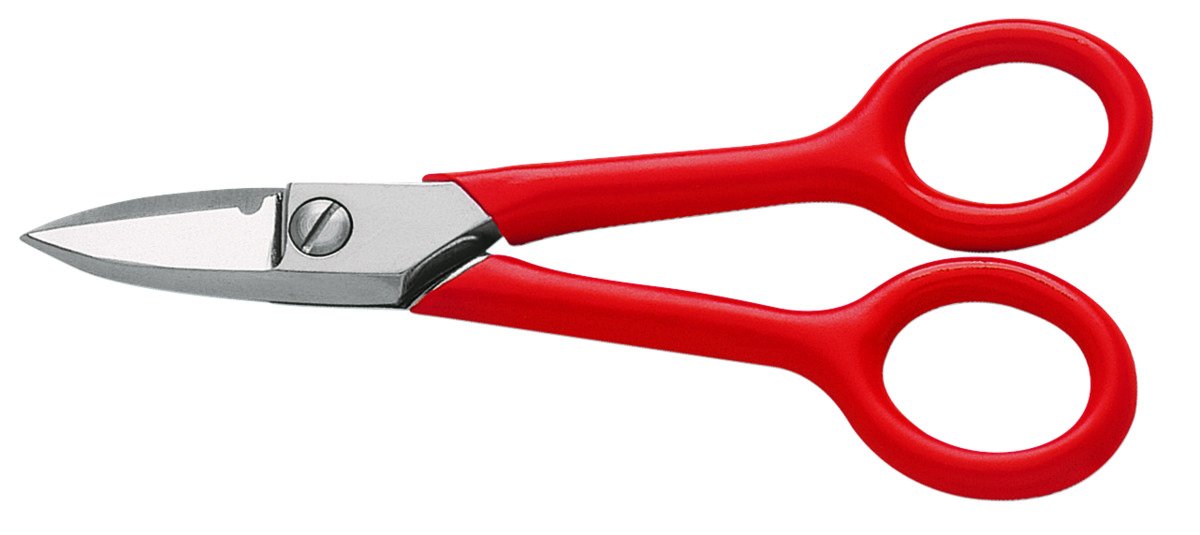 Bahco SC150NG Electrician Scissors with 38 mm Cutting Length, Silver/red, 150 mm