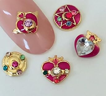 Amazon セーラームーン ネイルストーン 20p 大容量 ネイルパーツ