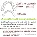 races Instant Veneers Dentures Fake Teeth Smile Serrated Denture Teeth Top and Bottom Comfort Fit Flex Teeth Socket to Make White Tooth Beautiful Neat