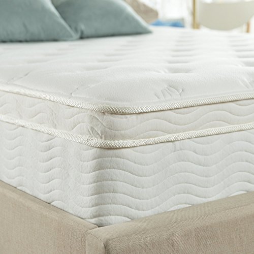 Zinus Ultima Comfort 13 Inch Deluxe Euro Box Top Spring Mattress, Full Pricepulse