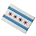Chicago City Flag Embroidered Iron On Sew On Illinois Patch