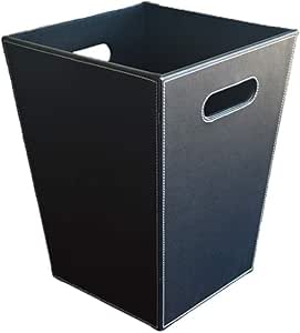 Kehuitong Bote de Basura para Uso doméstico, Bote de Basura de Cuero
