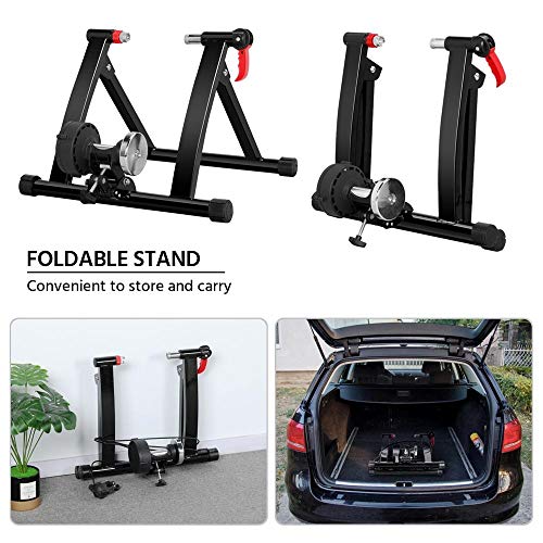 Yaheetech Bike Trainer Stand w/ 6 Speed Level Wire Control