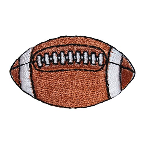 ID 1463 American Football Patch Sport Pig Skin Ball Embroidered Iron On Applique