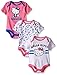 Hello Kitty Baby Girls' Value Pack Bodysuits, Pink/Blue, 0/3 Months