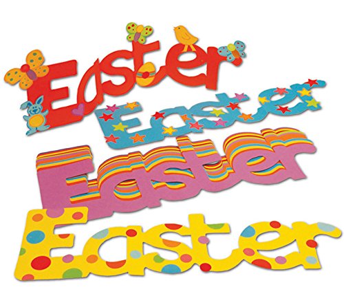 Springboard Easter Banner Cards Easter Activity Pack, Coloured Easter Cards for Decoration Collaging