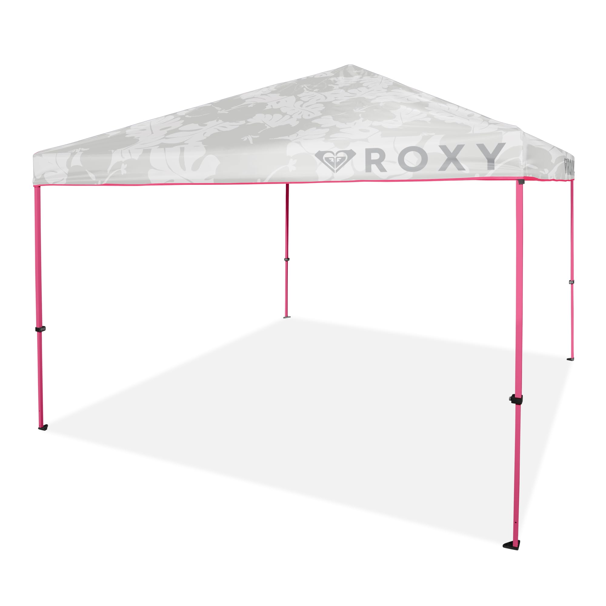 Photo 1 of ***********************DAMAGE TO FRAME************************
ROXY 10x10 Pop Up Canopy – Outdoor Beach Tent with Easy Up One-Push Setup – Portable Shade Shelter for Beach, Tailgate, Family Trips, RV Camping – Folding Gazebo with Wheeled Bag – Hot Pink/Wh