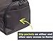 Suit Garment Bag By Baglane - Military Travel Duffel Bag (Lead Gray)
