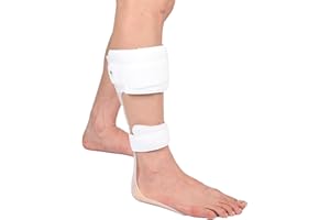 Orthomen AFO Drop Foot Brace - Patented Dual-Strap Half Sole Design Medical Ankle Support for Stroke, MS, Foot Drop & Nerve Damage. Fits INSIDE Shoes, M-Right