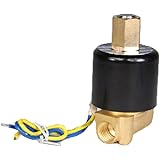 PerfecTech Brass 2-Way 2position 1/4" AC 110V Gas Water Air Electric Solenoid Valve N/O Normally Open
