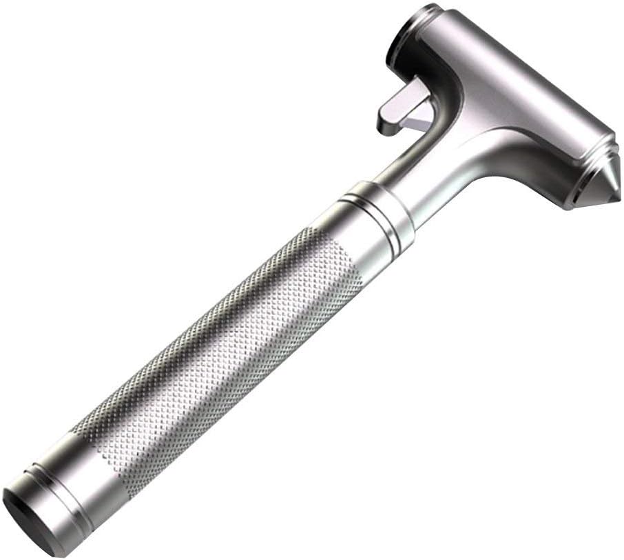 Dream Wings Aluminum Alloy Portable Multifunction Car Safety Hammer Window Breaker Seat Belt Cutter Emergency Escape Safety Tool for Camping, Outdoor Hiking,Travel
