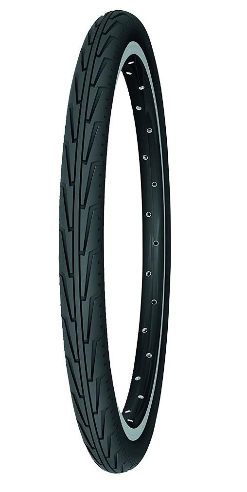 Cicli Bonin Unisex Adult Michelin Junior City Tyres - Black/White, One Size