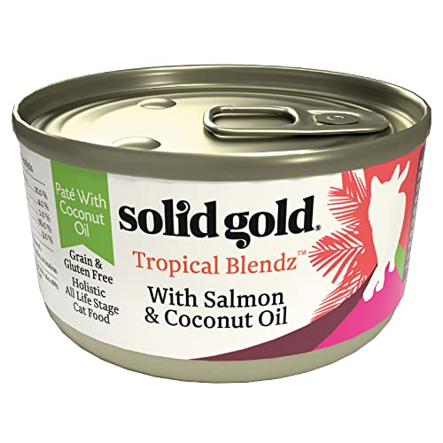 Solid Gold Wet Cat Food Pate for Adult & Senior Cats Real Salmon