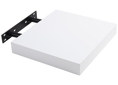 WOLTU Wandregal Wandboard Buchregal Hängeregal DVD CD Regal 25cm Weiss RG9246ws