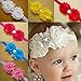 TANZKY 10pcs Baby Girl Bow Headbands Rose Pearl Ribbon Flower Princess Hairband