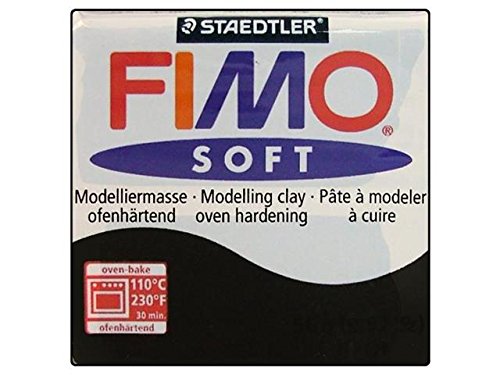 FIMO Soft Modelling Clay 56g Block Black