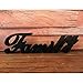 CVHOMEDECO. Matt Black Wooden Words Sign Free Standing 