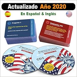 Amazon Com Ciudadania Americana 2020 2 Cd 100 Flash Cards