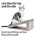 iPrimio Cat Scratcher Ramp - Foldable for Travel & Easy Storage - Great for Cats Playing Over, Laying, & Scratching - Patent Pending Design (1 Pack)