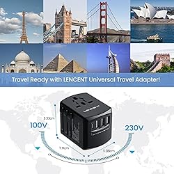 LENCENT Universal Travel Adapter, International