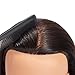 Traininghead 20-22'' Female Mannequin Head 100% Human Hair Hairdresser Training Practice Head Cosmetology Manikin Head Doll Head with Clamp Stand (1711-16'')