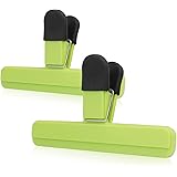 KUFUNG Food Bag Sealing Clips Set - 2 Pack Heavy Duty Food Storage Clips, Chips Bag Clips for Bags Snap Closure Bag Sealer, L