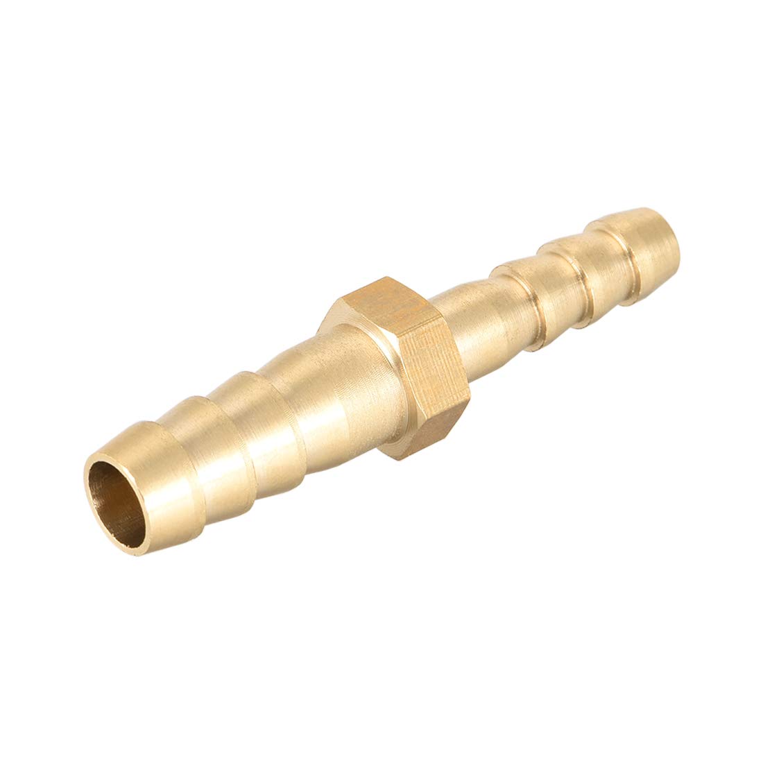 sourcing map Straight Brass Barb Fitting Reducer, Fit Hose ID 8mm to 6mm